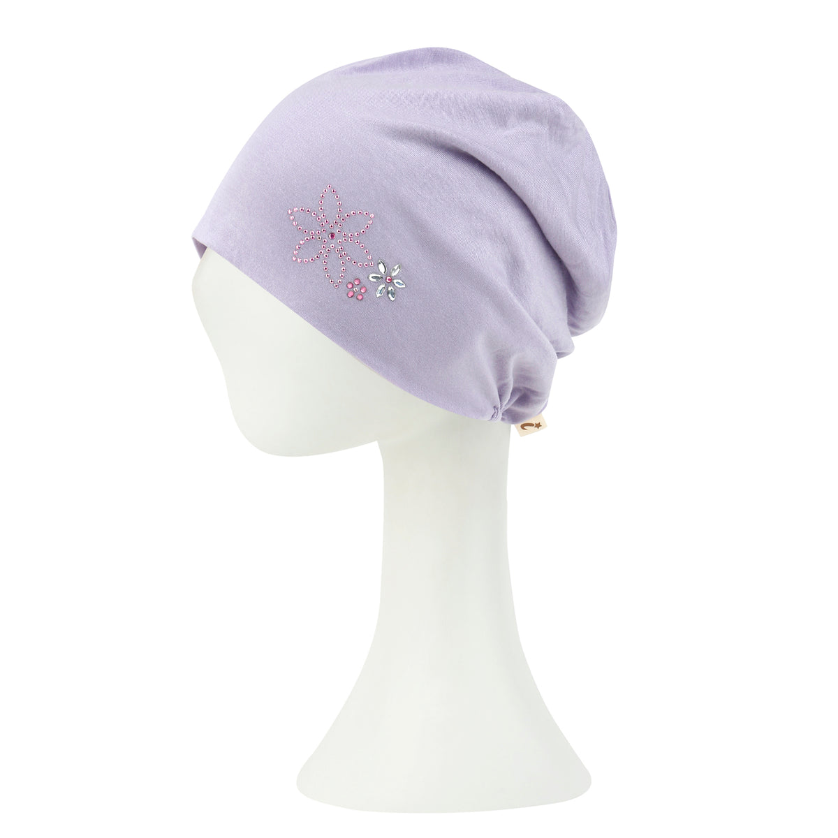 ililily TENCEL™Lyocell Rhinestone Chemo Beanie Ultra Soft Head Cover Sleep Hat