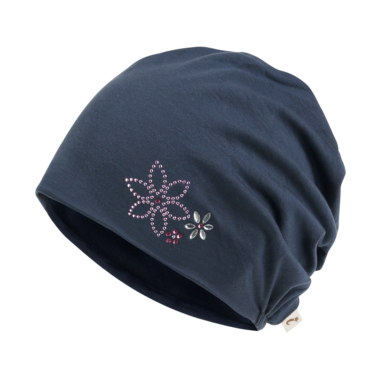 ililily TENCEL™Lyocell Rhinestone Chemo Beanie Ultra Soft Head Cover Sleep Hat