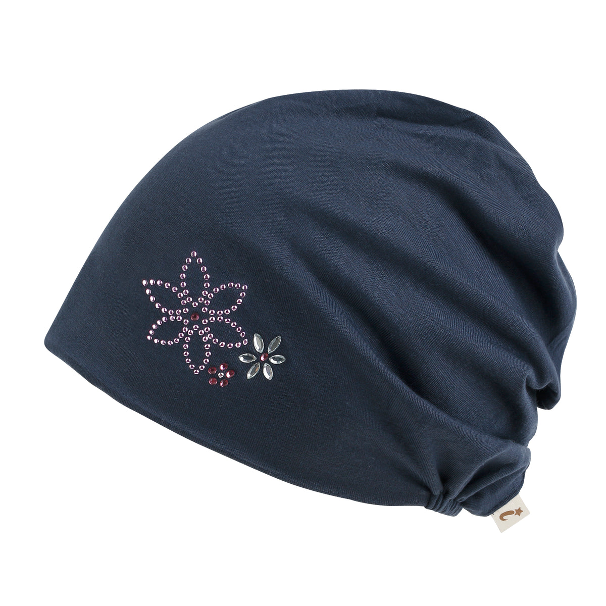 ililily TENCEL™Lyocell Rhinestone Chemo Beanie Ultra Soft Head Cover Sleep Hat