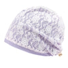 ililily Tencel Lyocell Lace Covered Chemo Beanie Soft Head Cover Sleep Hat