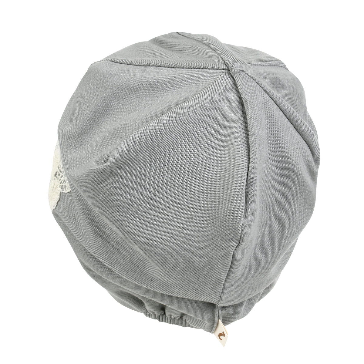 ililily Tencel Lyocell Flower Lace Motif Chemo Beanie Soft Head Cover Sleep Hat