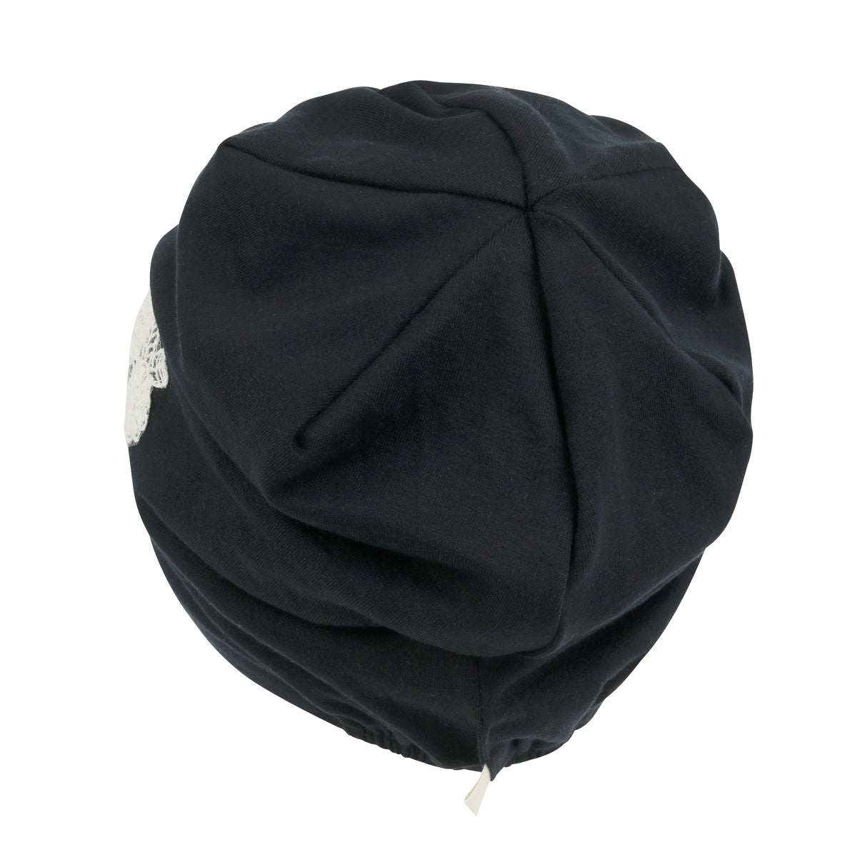 ililily Tencel Lyocell Flower Lace Motif Chemo Beanie Soft Head Cover Sleep Hat