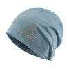 ililily Tencel Lyocell Leaves Rhinestone Chemo Beanie Ultra Soft Head Sleep Hat