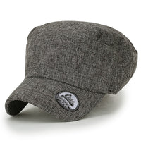 ililily Mixed Color Military Army Hat Casual Front Tuck Cotton Cadet Cap