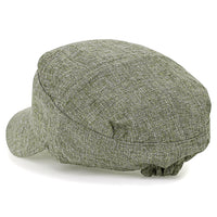 ililily Mixed Color Military Army Hat Casual Front Tuck Cotton Cadet Cap