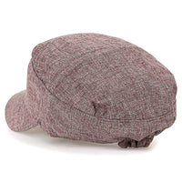 ililily Mixed Color Military Army Hat Casual Front Tuck Cotton Cadet Cap