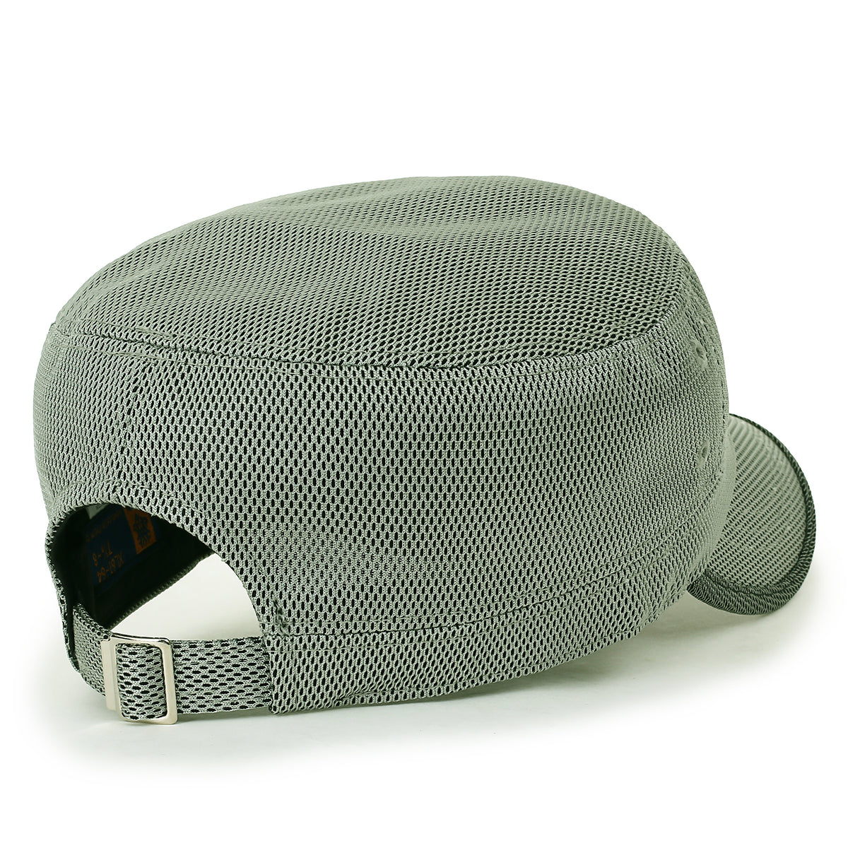 ililily Solid Color Mesh XL Military Army Hat Contrast Seam Cadet Cap