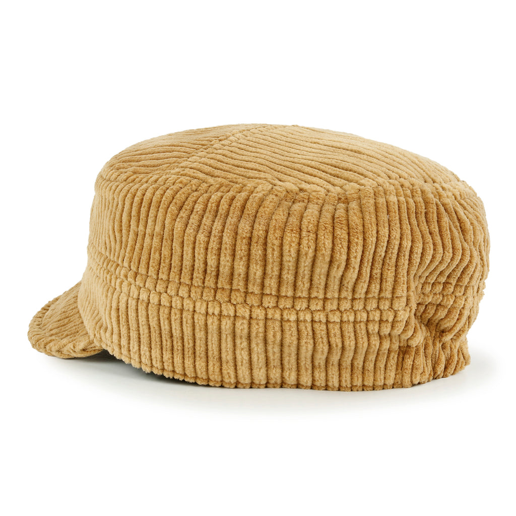 ililily Solid Color Cotton Corduroy Military Army Hat Basic Casual Cadet Cap