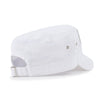 ililily Vintage Distressed Cotton Army Hat Heart Shape Rhinestone Cadet Cap