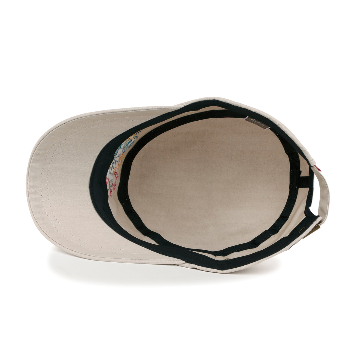 ililily Flower Embroidery Cotton Military Army Hat Women Casual Cadet Cap