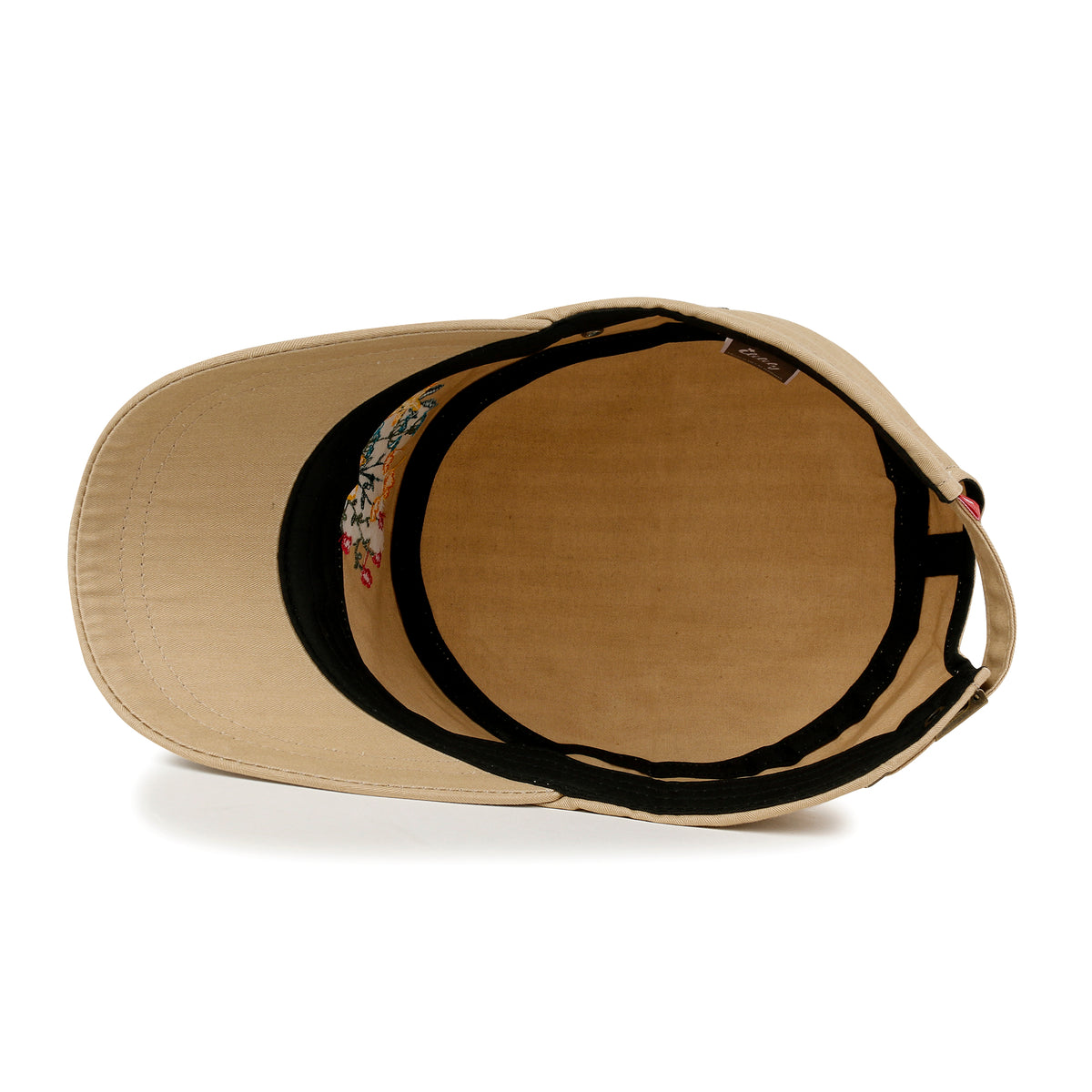 ililily Flower Embroidery Cotton Military Army Hat Women Casual Cadet Cap