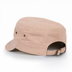 ililily Crystal / Black Gemstone Flower Vintage Military Army Hat Cadet Cap
