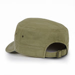 ililily Crystal / Black Gemstone Flower Vintage Military Army Hat Cadet Cap