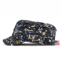ililily Camouflage Military Cadet Cap Vintage Army Style Hat with Adjustable Strap