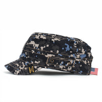 ililily Camouflage Military Cadet Cap Vintage Army Style Hat with Adjustable Strap