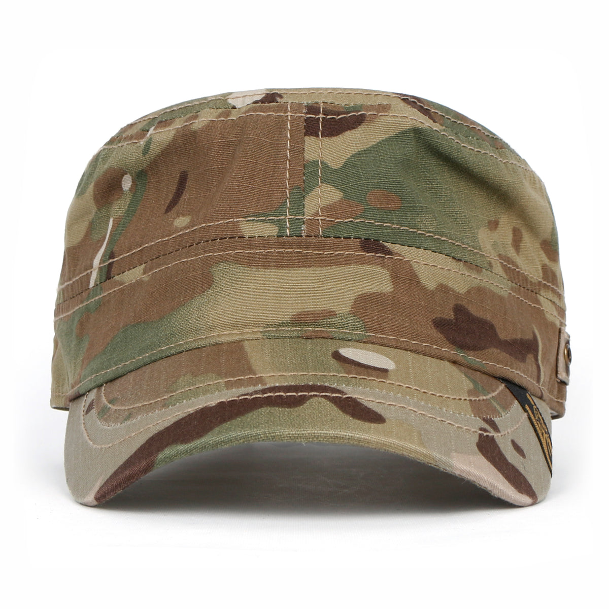 ililily Camouflage Military Cadet Cap Vintage Army Style Hat with Adjustable Strap