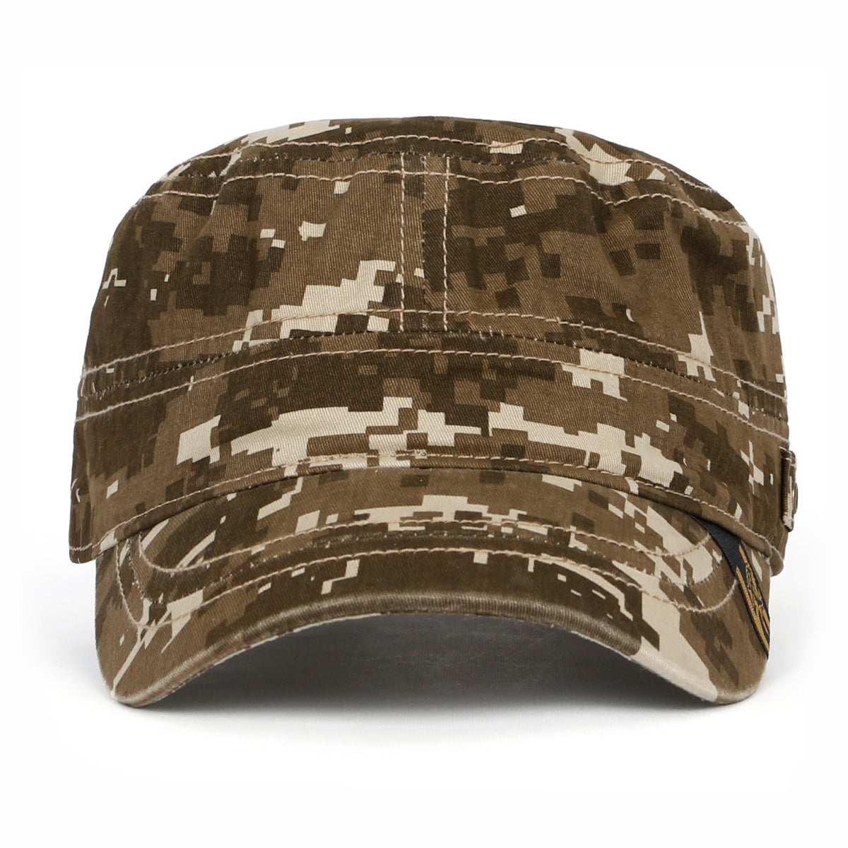 ililily Camouflage Military Cadet Cap Vintage Army Style Hat with Adjustable Strap
