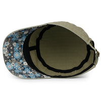 ililily Patterned Underbrim Herringbone Cadet Cap Vintage Military Army Hat