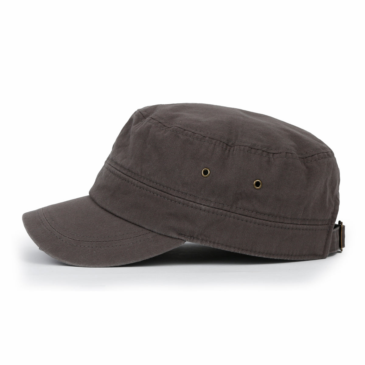 ililily Patterned Underbrim Herringbone Cadet Cap Vintage Military Army Hat