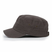 ililily Patterned Underbrim Herringbone Cadet Cap Vintage Military Army Hat