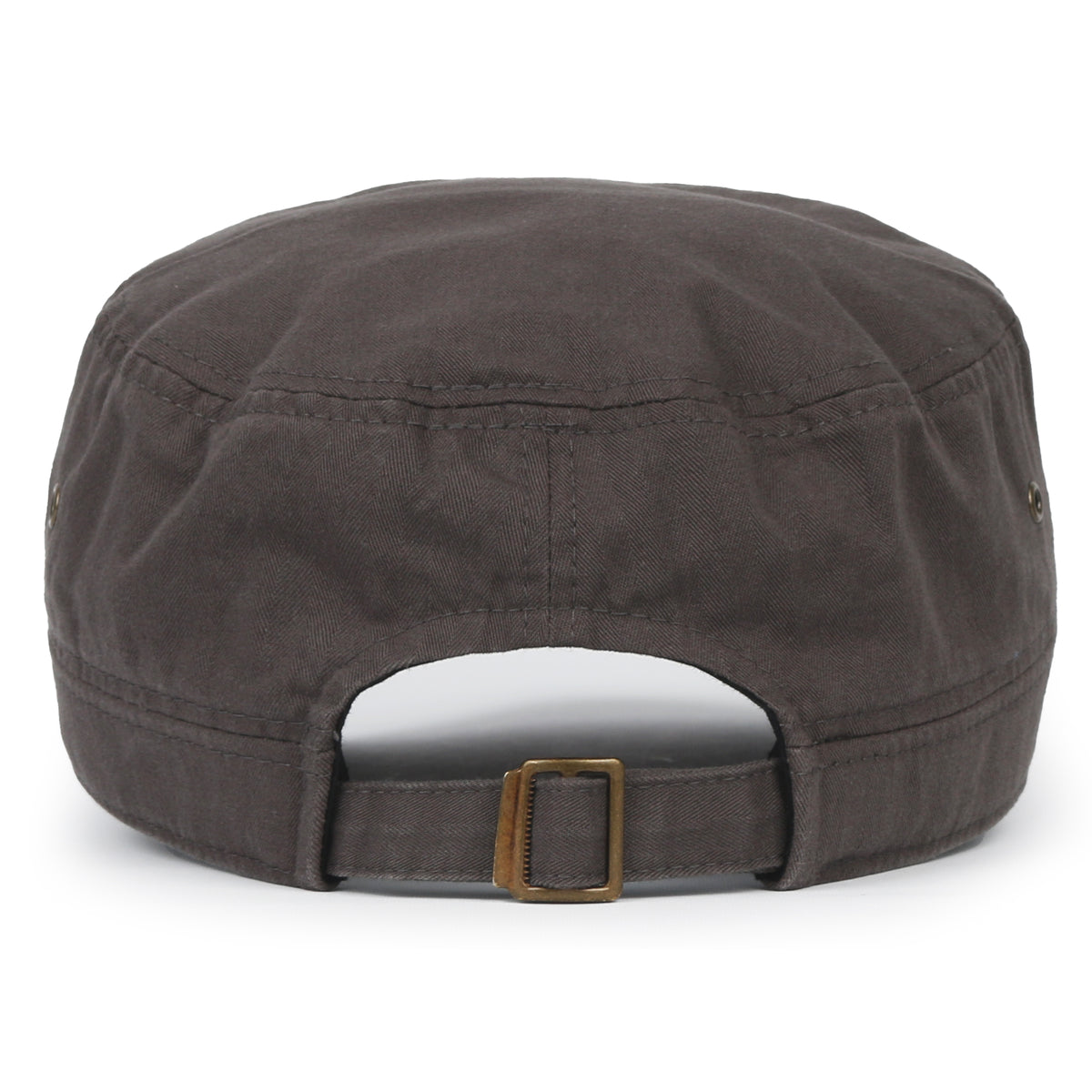 ililily Patterned Underbrim Herringbone Cadet Cap Vintage Military Army Hat