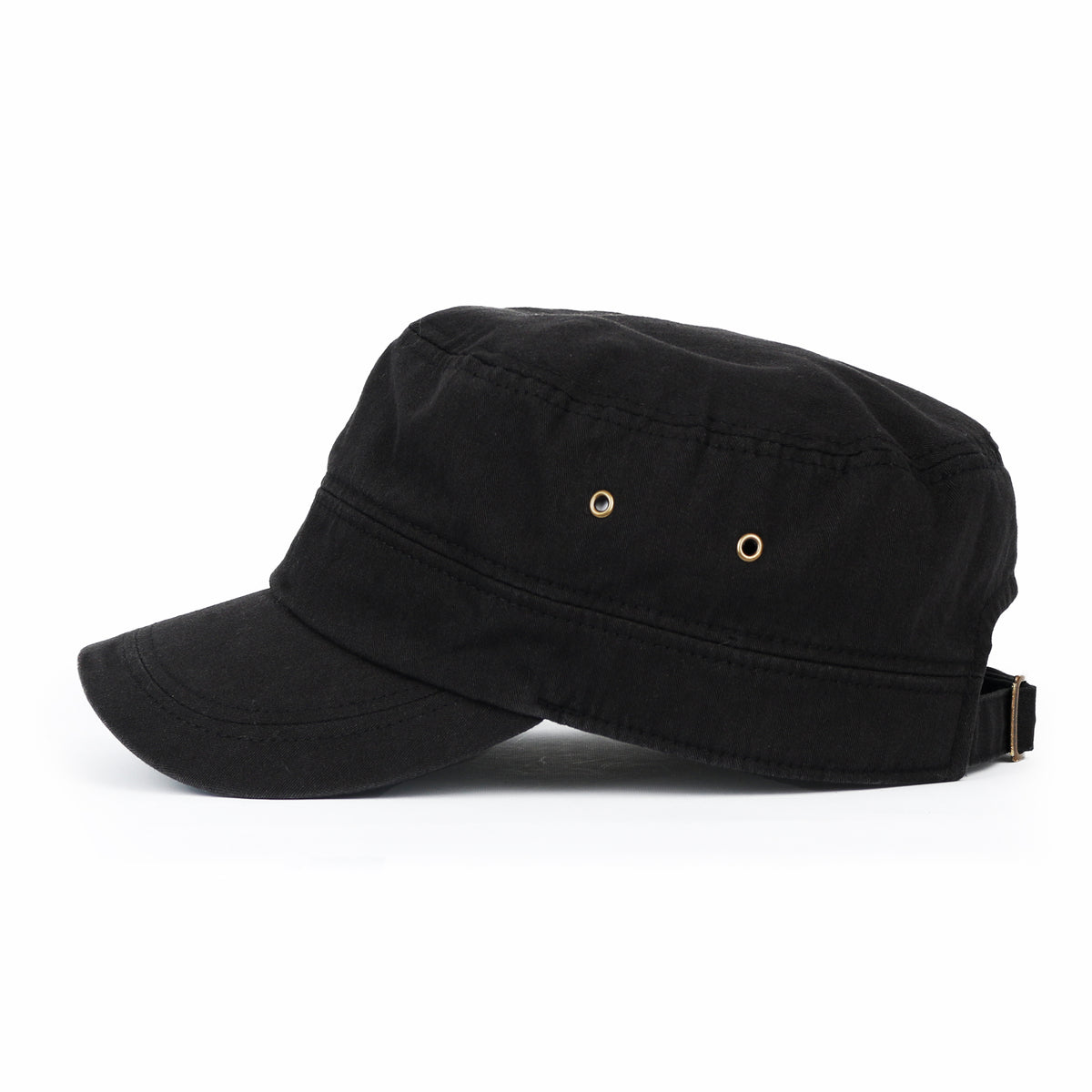 ililily Patterned Underbrim Herringbone Cadet Cap Vintage Military Army Hat