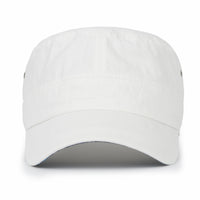 ililily Patterned Underbrim Herringbone Cadet Cap Vintage Military Army Hat