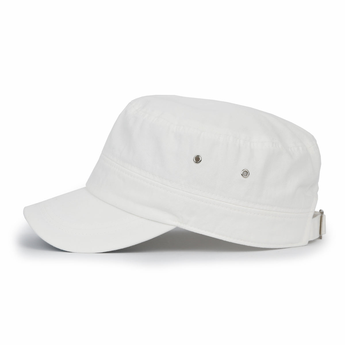 ililily Patterned Underbrim Herringbone Cadet Cap Vintage Military Army Hat