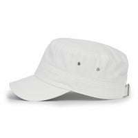 ililily Patterned Underbrim Herringbone Cadet Cap Vintage Military Army Hat