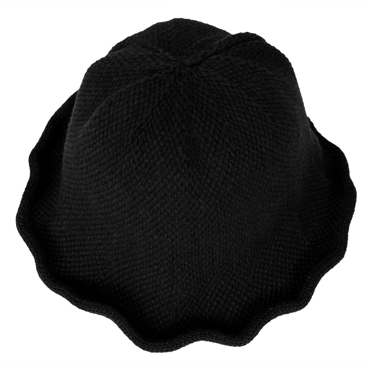 ililily Women Knitted Floppy Round Top Fedora Feminine Bucket Hat