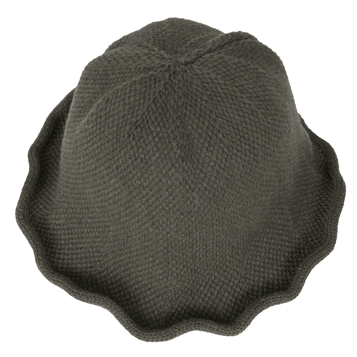ililily Women Knitted Floppy Round Top Fedora Feminine Bucket Hat