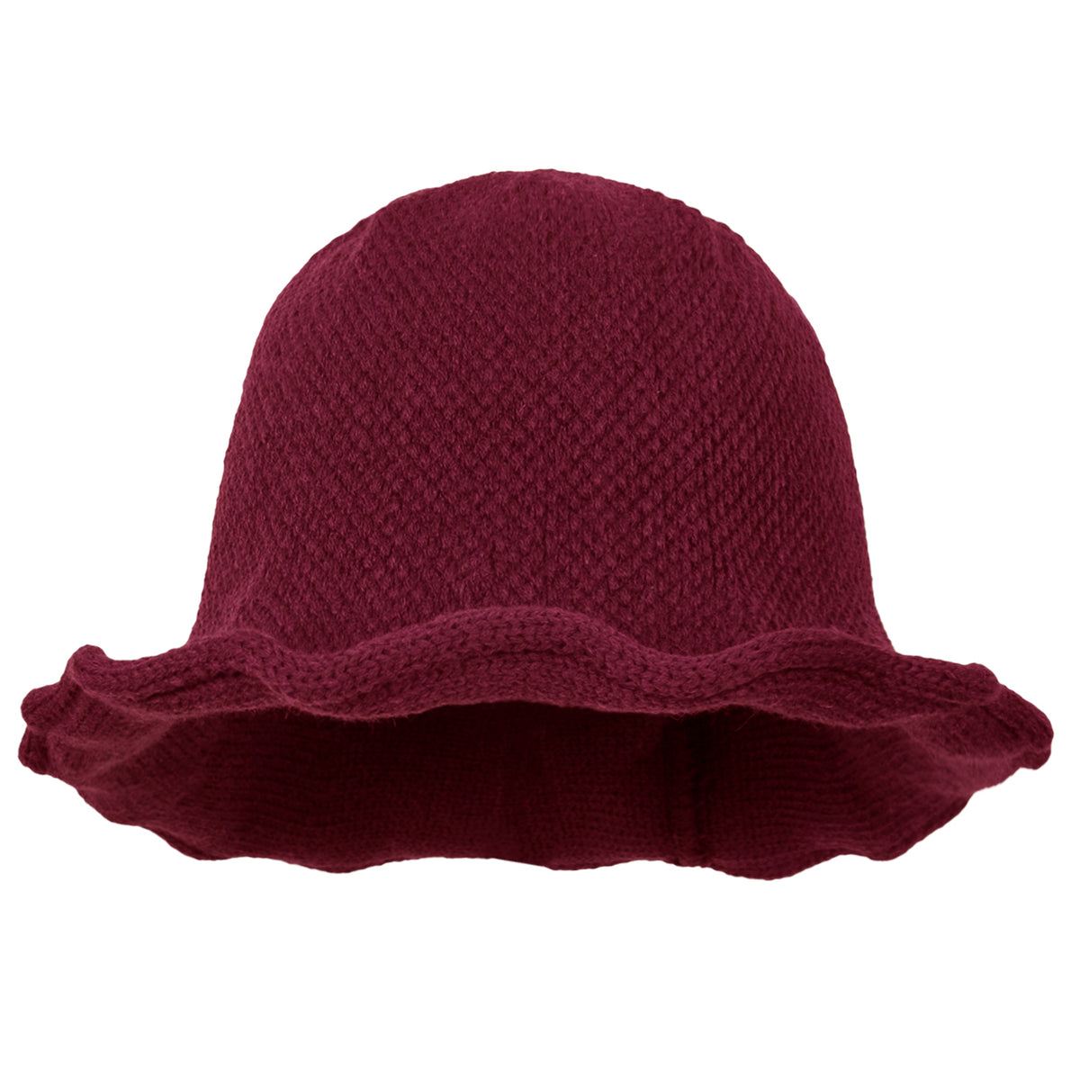 ililily Women Knitted Floppy Round Top Fedora Feminine Bucket Hat