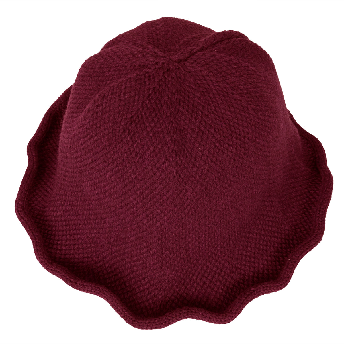 ililily Women Knitted Floppy Round Top Fedora Feminine Bucket Hat