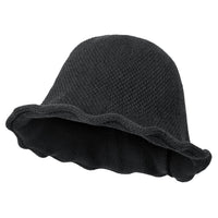 ililily Women Knitted Floppy Round Top Fedora Feminine Bucket Hat