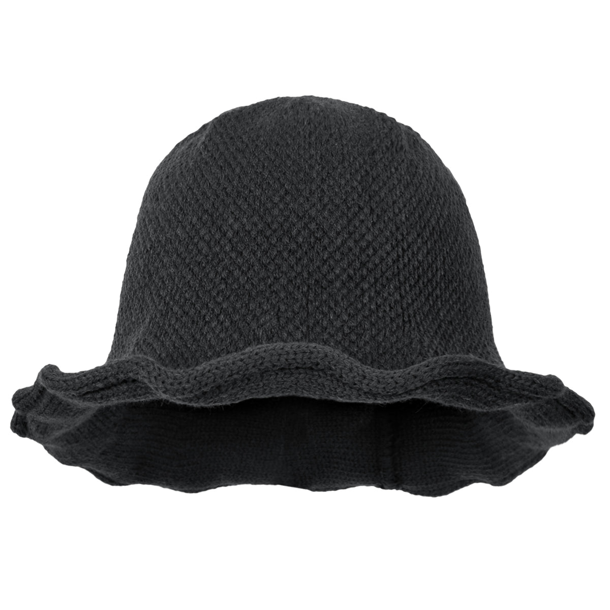 ililily Women Knitted Floppy Round Top Fedora Feminine Bucket Hat