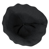 ililily Women Knitted Floppy Round Top Fedora Feminine Bucket Hat