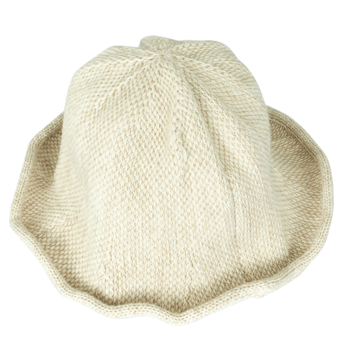 ililily Women Knitted Floppy Round Top Fedora Feminine Bucket Hat