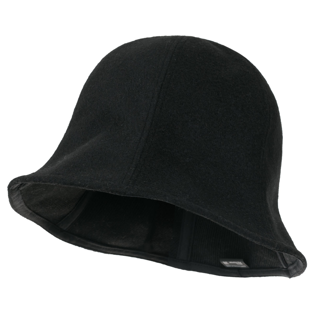 ililily Wool-Blend Solid Color Floppy Round Top Fedora Soft Bucket Hat