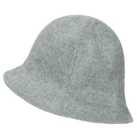 ililily Wool-Blend Solid Color Floppy Round Top Fedora Soft Bucket Hat