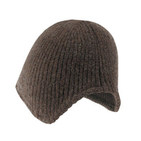 ililily Crochet Asymmetrical Brim Wool Blended Fedora Color Winter Bucket Hat