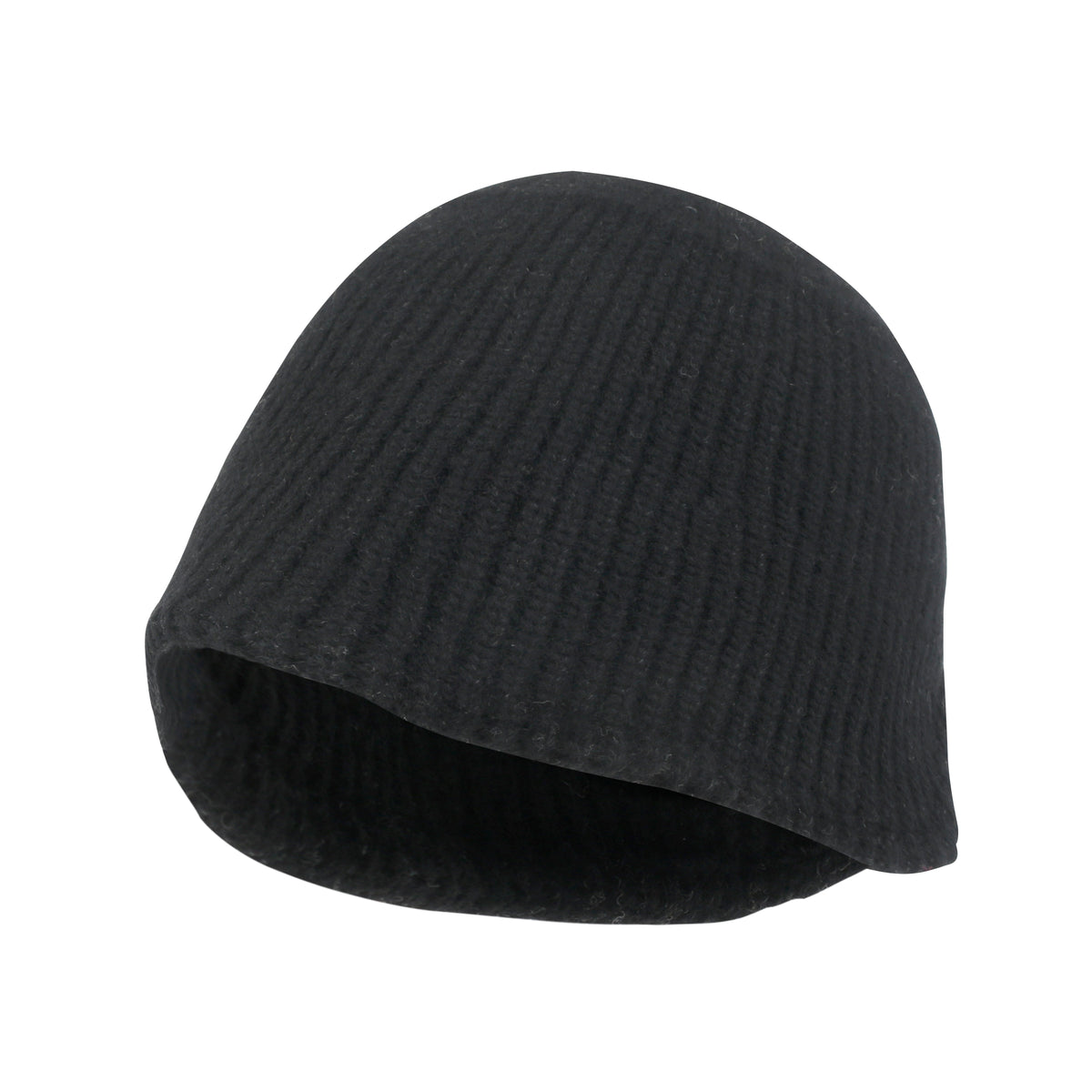 ililily Crochet Asymmetrical Brim Wool Blended Fedora Color Winter Bucket Hat
