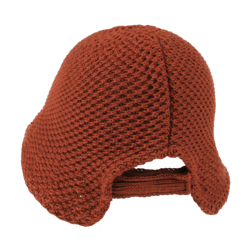 ililily Crochet Asymmetrical Brim Wool Blended Bucket Hook And Loop Winter Hat