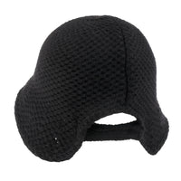 ililily Crochet Asymmetrical Brim Wool Blended Bucket Hook And Loop Winter Hat