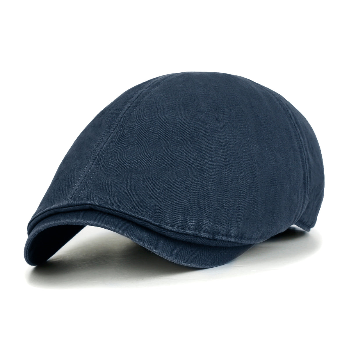 ililily Cotton Washed Flat Cap Cabbie Hat Gatsby Ivy Irish Hunting Newsboy Stretch fit