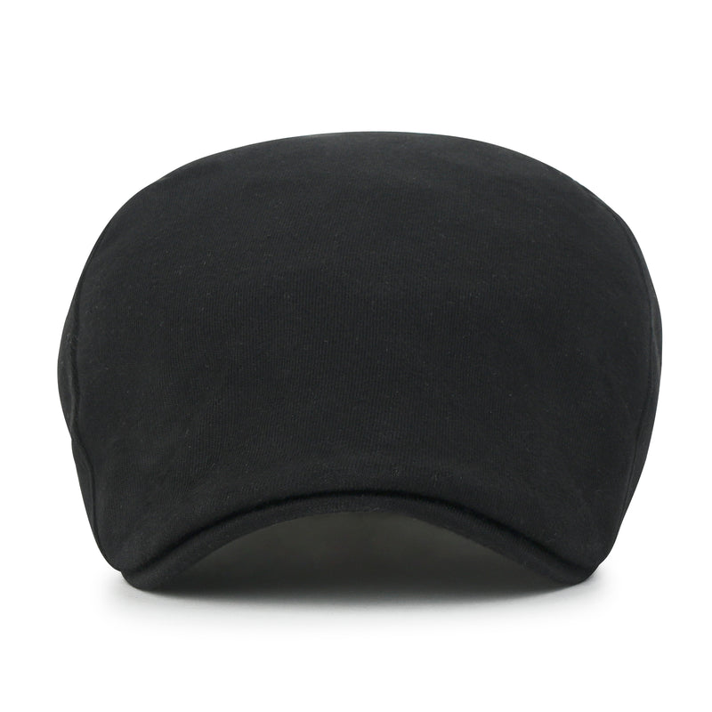 ililily Soft Cotton Jersey Newsboy Flat Cap Ivy Side Strap Driver Hunting Hat