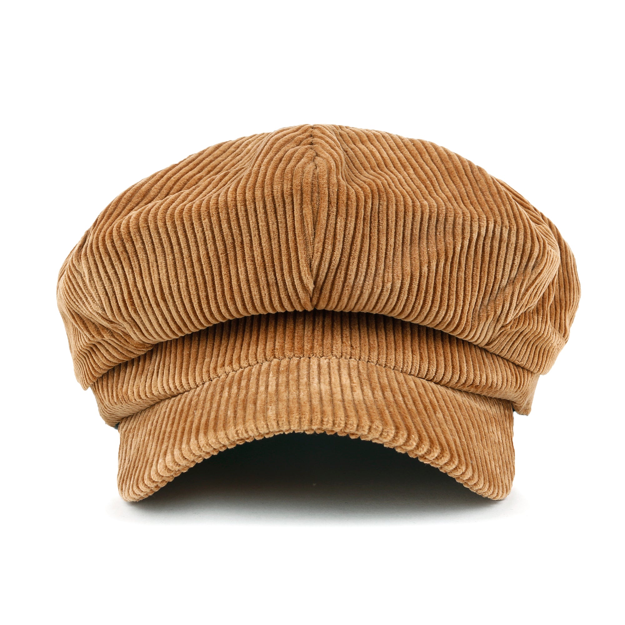 ililily Washed Cotton Newsboy Cabbie Cap Corduroy Duck Bill Flat
