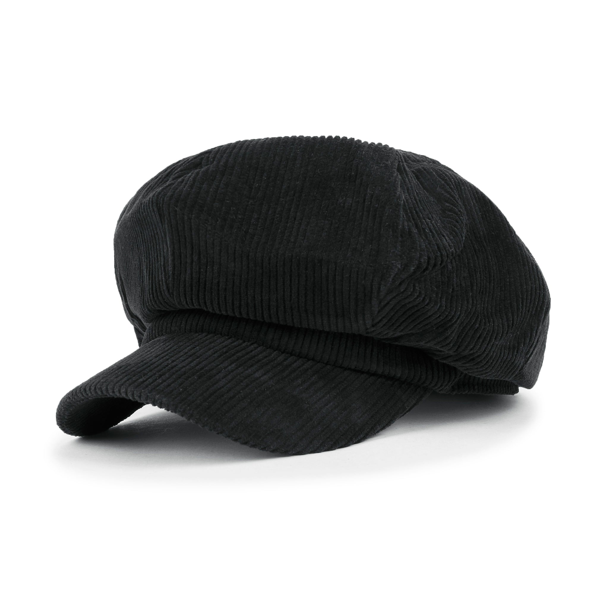 ililily Washed Cotton Newsboy Cabbie Cap Corduroy Duck Bill Flat