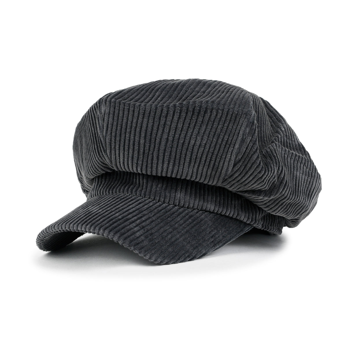 ililily Washed Cotton Newsboy Cabbie Cap Corduroy Duck Bill Flat Hunting Hat