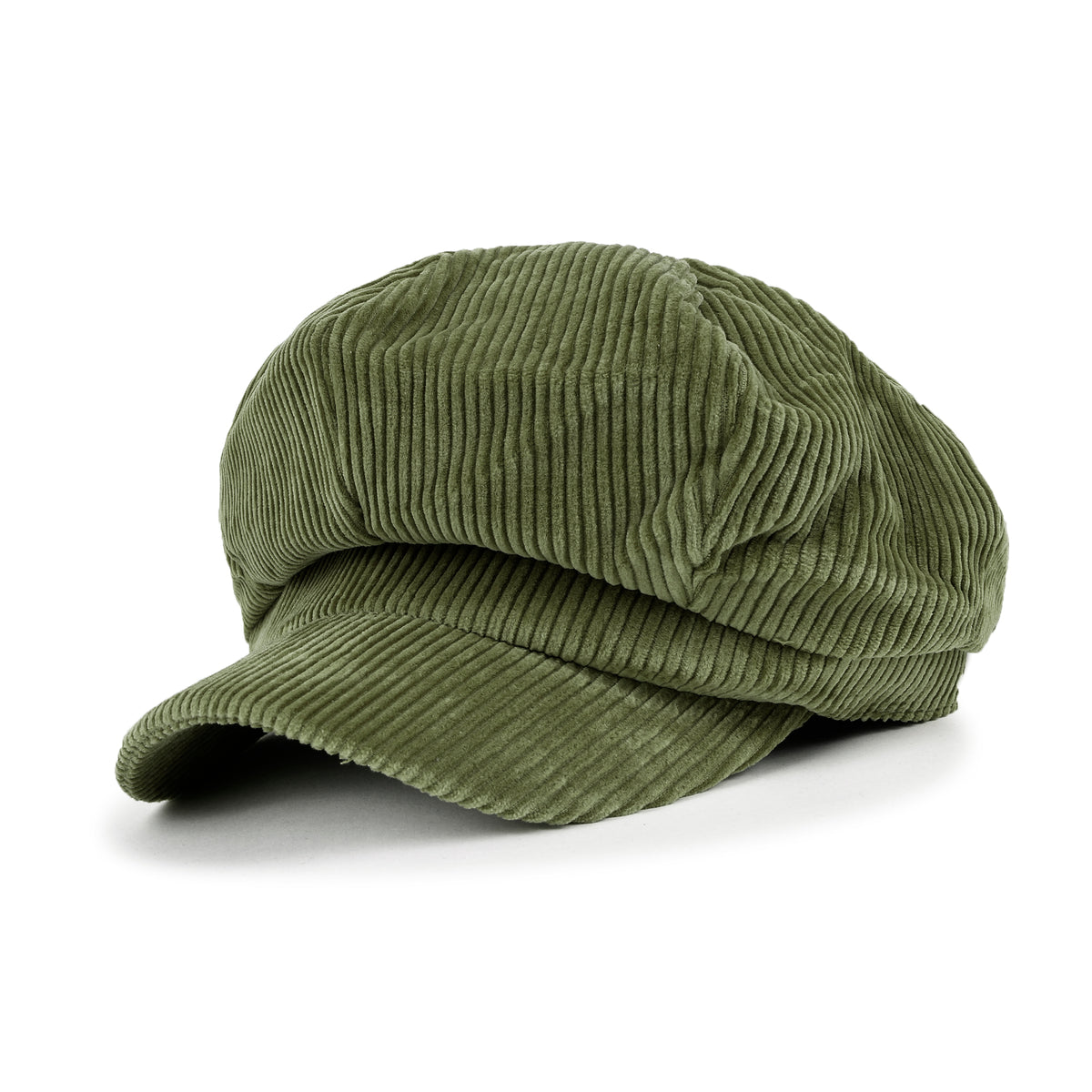 ililily Washed Cotton Newsboy Cabbie Cap Corduroy Duck Bill Flat Hunting Hat