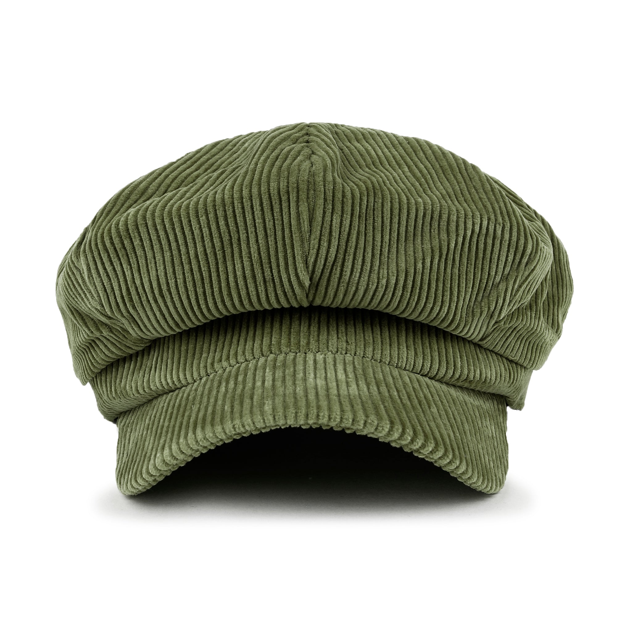 ililily Washed Cotton Newsboy Cabbie Cap Corduroy Duck Bill Flat